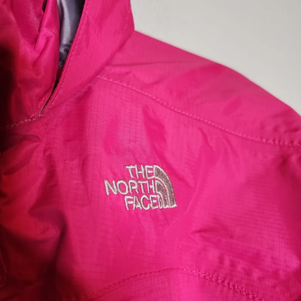 The North Face Hyvent Pink Windbreaker Lightweight Jacket Kid Size 10/12 M Nylon